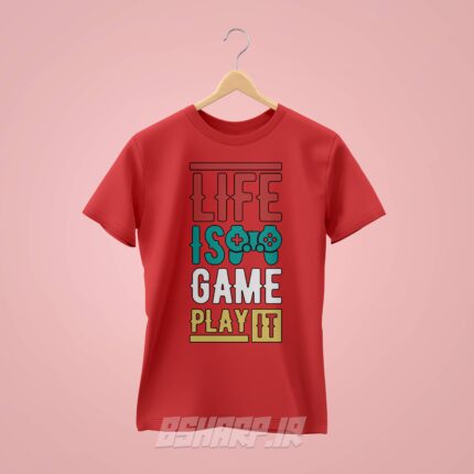 تیشرت Gamer طرح Play Life - Image 3