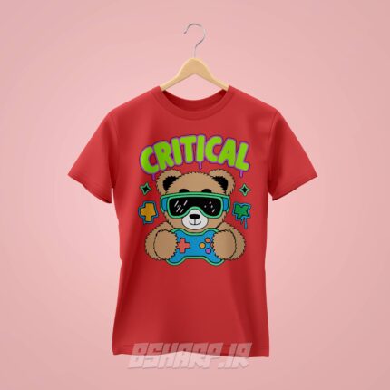 تیشرت Gamer طرح Critical - Image 3