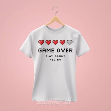 تیشرت Gamer طرح Play Again - Image 2