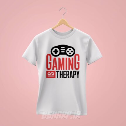 تیشرت Gamer طرح بازی یک تراپیه - Image 2