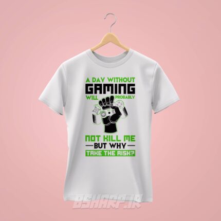 تیشرت Gamer طرح Why Take The Risk - Image 2