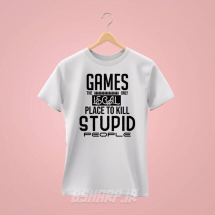 تیشرت Gamer طرح Stupid People - Image 2