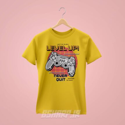 تیشرت Gamer طرح Level Up - Image 4