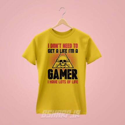 تیشرت Gamer طرح I Have Lots Of Life - تصویر 4